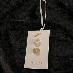Salt & Pine Beige Stone Earrings